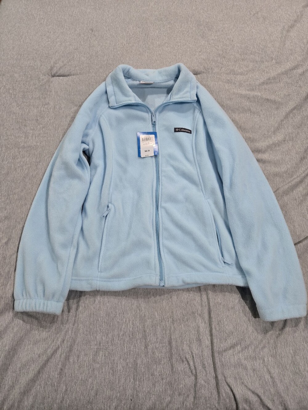 New Blue Columbia Benton Springs Fleece Zip Up Jacket Women's Large